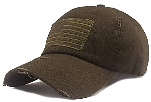 Sporty Baseballcap U.S.A. Flag Fahne USA Vintage Style Used Washed Look Retro Amerika Kappe Mütze Cap Schirmmütze Basecap