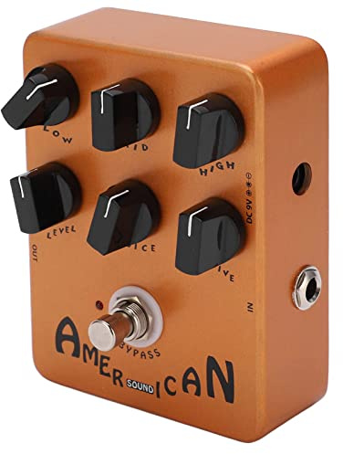 LiebeWH Simulatore di Altoparlanti Pedale per Amplificatore Effetti a Pedale Chitarra Elettrica Simulazione di Cabinet Pedale per Effetti con 6 Manopole Regolabili 6mA