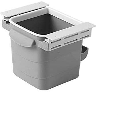 Kitchen Trash Can Kitchen Retractable Hidden Waste Bin Under Table Hanging Garbage Trash Can Tool (Gy1)