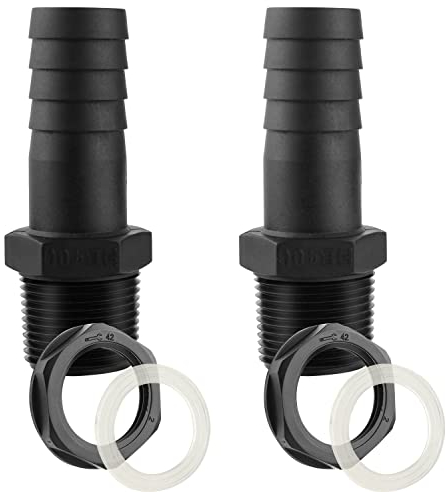 Tankdurchführung 1 Zoll PVC SchlauchtüLle Regentonnendurchführung Fassanschluss Mit Tülle Dichtung für Regenfass Wassertonnen (1 Zoll)