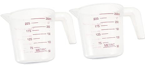 minkissy 2pcs Parrot Feeding Measuring Cups Bird Feeder Tool for Accurate Feeding of Parrots and Other Birds Lightweight and Easy to Clean Pet Supply