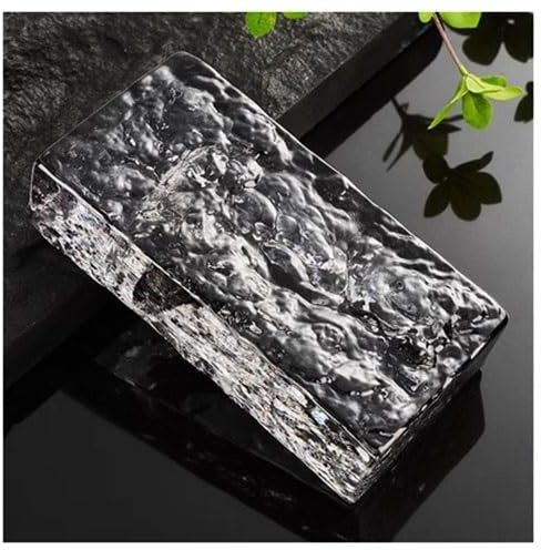 Sxlawesom Klarglasziegel Massiver Glasbaustein 1 Stück, Lichtdurchlässigkeit und Sichtschutz, Haus Dekoration, kann in Haus, Büro, DIY-Projekt verwendet Werden (Farbe : klar, Größe : 20x10x5cm)