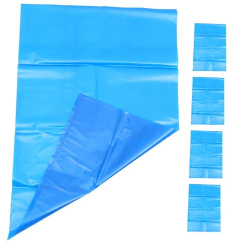 Garneck 5pcs Reusable Heavy Duty Garden Waste Bags Handles Large Capacity Compost Fermentation Bags for Rubble Fertilizer Storage