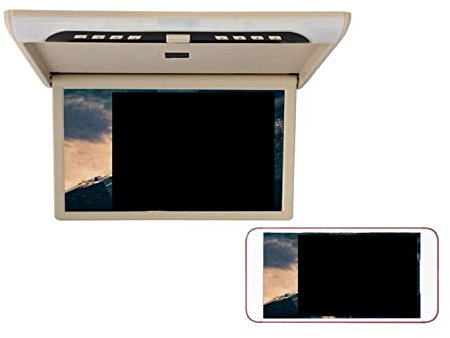 Lecteur DVD portable pour lecteurs vidéo d'appuie-tête de voiture 19 pouces moniteur de voiture 1080P HD écran LCD Portable voiture lecteurs vidéo Automobile plafond TV toit montage affichage USB FM c