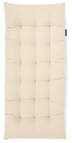 WOODFORKIDS Kissen für Kletterbogen ca.95x40cm ca. 10 cm hoch | Bodenkissen Kinder | Sitzkissen Kinderzimmer | 100 % natürliche Baumwolle OEKO-TEX-zertifiziert | Made in EU (Beige, L (120x55cm))