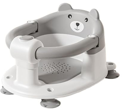 Duschstol, badstol, sitta upp badkarsstol, baby badstol, säker och säker design ergonomiskt stöd robust och halkfritt andningsbart nättyg lätt att rengöra bärbart och lätt för baby