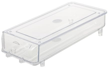 Mikikit Huevera De Plástico Con Tapa Bandeja Multicapa Hogar Estante De Almacenamiento Para Refrigerador Para Organizar Huevos La Cocina Huevera Para Nevera