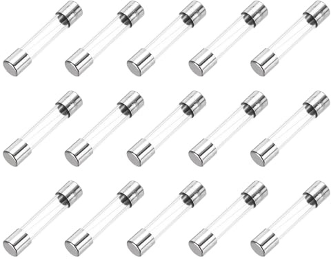 MECCANIXITY 2.5A 250V 6x30mm Time Delay Glass Fuse UL Listed Slow Blow Fuse for Home Appliances 15 Pcs