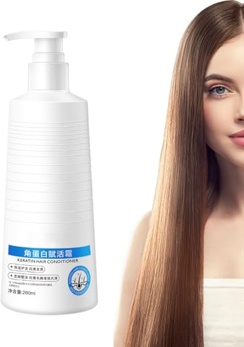 DzpKrka Après-Shampooing pour Cheveux Secs,Conditionneur Nourrissant - Soin Sans Rinçage Hydratant Éclat pour Cheveux Secs Bouclés Hommes et Femmes Soin Quotidien