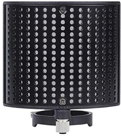 Metal Mesh Microphone Mic Pop Filter Windscreen Wind Screen Studio Shield