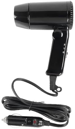 FxaumsGxuk 12 v bilhårtork, 12 x 6 cm bärbar hopfällbar hårtork