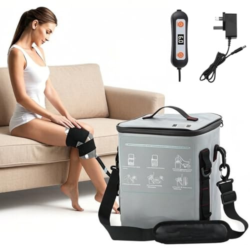 Cryo Cuff Knee Cold Therapy Machine, Ice Therapy Machine Kit with 13L Large Capacity, Effective Knees Cold Compress, Cooling Cryotherapy Pad for Knee,Ankle or Shoulder,Leg, Hip Pain Relief