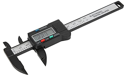 Marhynchus Calibrador Digital, Fibra de Carbono Plástica, Medición de Precisión de Hasta 100 Mm, Ideal para Estudiantes y Profesionales de Ingeniería