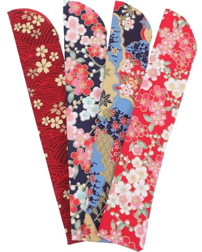 OSALADI Housse de ventilateur portable en tissu floral, lot de 4 pièces, pour showers et rangement de pen