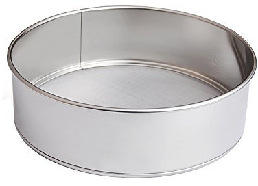 Keysui 40 Mesh 21cm Profession Edelstahl Küche Werkzeug Sugar Zucker Cocoa Mehl sieb Nahrung Schmutzfänger Sieb Sieve Mehlsieb Rundsieb Küchensieb