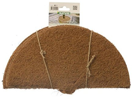 NATURE Lot de 3 Disques de plantation en fibre de coco - Ø40cm