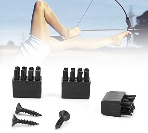 Tbest 9pcs Bogenschießen Pfeilauflage Pfeilstütze Ersatzbürsten mit 9pcs Schrauben für Compoundbogen Pfeilauflage Bogenschießen Bogen Recurve