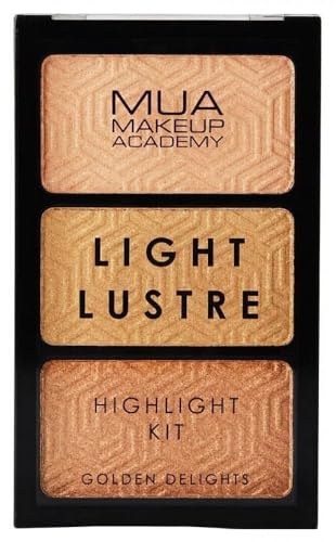 MUA Light Lustre Highlighter Palette - Golden Delights
