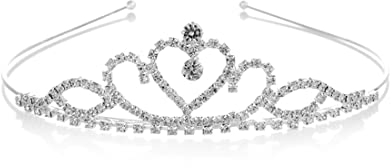 LuLiyLdJ 1 Königin Krone, Prinzessin Kinderkrone, Geburtstagskrone, Kommunionkranz des kleinen Mädchens, Brautkopfschmuck, Brautkranz, Krönungszeremonie