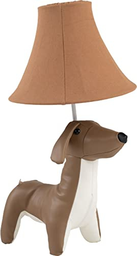 Happy Lamps Waldi Dackellampe LED-Tischlampe 48 cm Kinderzimmer-Deko | handgefertigt, kindersicher, ideal fürs Kinderzimmer, Geschenkidee