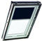 Original Roto Verdunkelungsrollo ZRV Nahezu vollständige Verdunkelung Führungsschiene Silber Für Roto Dachfenster Baureihe Designo R4/R7 und Classic 43/73 mit Größe 054/118 | 05/11 Farbe Nachtblau