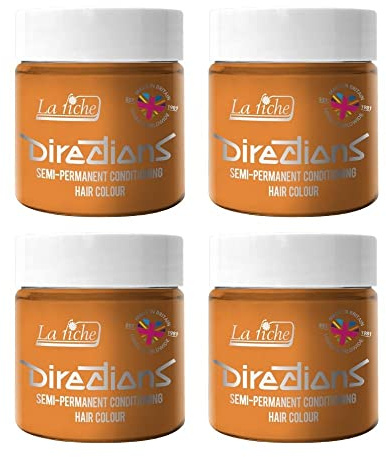 La Riche Directions Semipermanente Haarfarbe 100 ml Dose 4 Packung (Apricot)