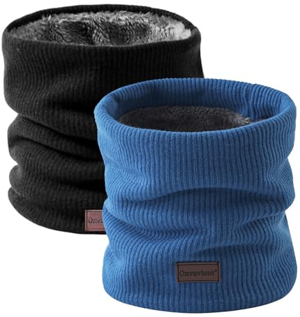 Onvavient Sjal herr vinter, vinter halsslang skidåkning, tubhalsduk halsduk halsvärmare ansiktshalsduk fleece loop halsduk män kvinnor, varm tjock tubhalsduk halsvärmare sport motorcykel cykel