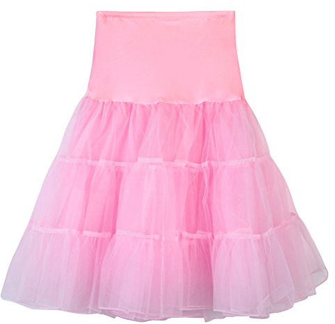 Tüllrock Damen Tüll Rock Tütü Karneval Kostüm Petticoat Tanzkleid 50er Vintage Ballet Tanzrock Ballkleid Tanzkleid Kurz tütü Rockabilly für Halloween Karneval Party
