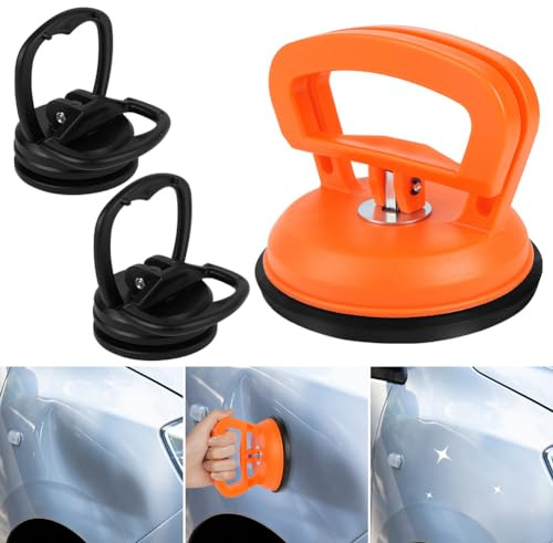 Flintronic Auto Dent Saugnapf, Heavy Duty Saugheber (3er Set), Gummisauger | Vakuumsauger, Dent Abzieher, Saug-Näpfe Saugnapfhalter Saug-Heber zum Anheben Entfernen von Glas, -Bildschir (1L+2S)