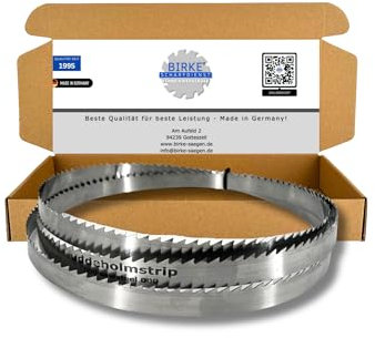 Birke® FLEXBACK & UDDEHOLM Bandsägeblätter 2360mm Breite 6-20mm für Weich- und Hartholz, NE-Schnitte... … (2360x15x0,5 5ZpZ (UDDEHOLM))