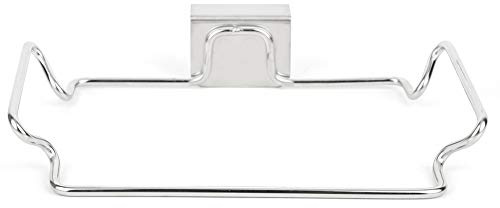 Yuezhongoo Rejilla para Basura Trasera de Puerta Grande de Acero Inoxidable, 22,5 x 14 cm/8,9 x 5,5 Pulgadas, Soporte para Bolsa Debajo del Fregadero, Soporte para Bolsa de Basura para