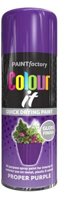 YSAMAX All Purpose Purple Spray Paint, Gloss Finish, Aerosol Form, Fast-Drying Formula, Both Indoor And Outdoor Conditions, Long-Lasting Performance, 250ML, (1PCS)