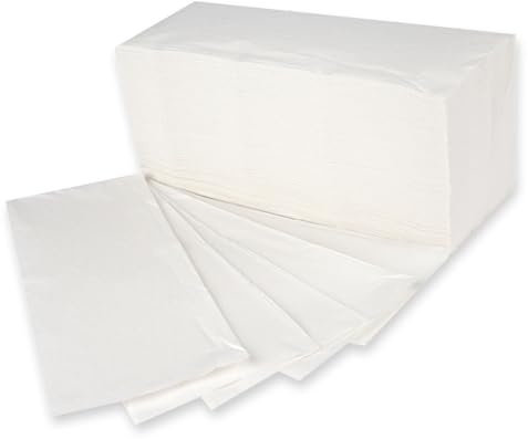 3700 Stück Papierhandtücher, FRANZ MENSCH, weiß, 2-lagig, Zellulose, V-Falz | Einmalhandtücher, Falthandtücher, ZZ-Falz, 25x21cm, saugstark, hygienisch, Waschräume, Sanitärbereiche, Spenderbetrieb