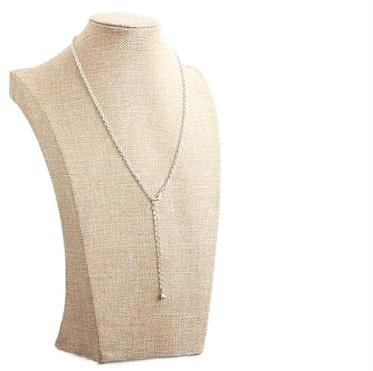 SHBHWS Jewellery Stand Mannequin Gelber Leinen-Halsketten-Anhänger, Schmuck-Display-Ständer, Show-Regal, Kette, Ohrring, Schmuck, Büste, Display, Organozer-Vitrine Jewellery Display Holder(35cm)