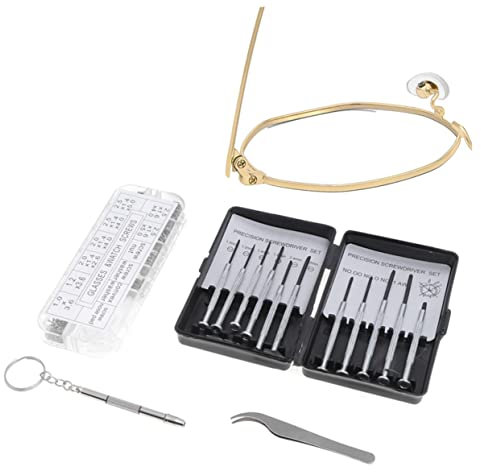 Healeved 1 Set Augenreparatur-werkzeugsatz Mit Schraubendreher Und Pinzette Für Brillen Und Sonnenbrillen