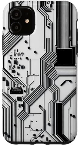 Schéma détaillé de la carte mère avec circuits électroniques Coque pour iPhone 11