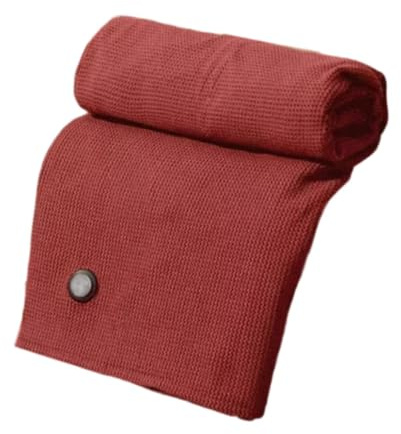 Fenteer Heated Shawl Wraps Comfortable Adjustable Warming Blanket for Office Couch Home, Red