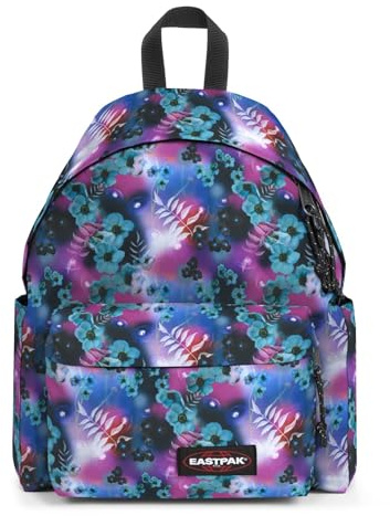 EASTPAK ZAINO DREAMFLOWER DARK DAY PAK'R 24 LITRI MULTICOLORE TASCA LATERALE PORTA BORRACCIA E TASCA SUL RETRO CON CERNIERA