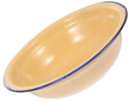 PRETYZOOM Lavabo De Esmalte Grande Vintage Para Cocina y Baño Esmaltado Grueso Para Lavar Verduras y Platos Uso Doméstico