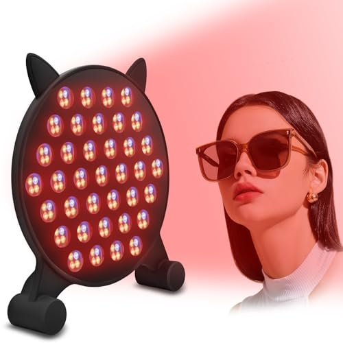 BUOTAU Infrarot-Lichttherapie-Lampe,185 LEDs 460/590/605/660/850nm Rotlicht Therapie für Gesicht, Körper,Verbesserte Haut, Schmerzlinderung, Wundheilung