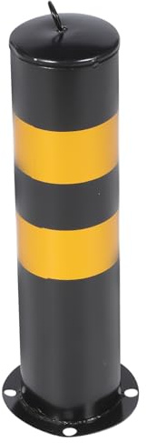 STOBAZA Barrière Parking en Poteau en Acier Laminé à Froid Film Réfléchissant, Colonne D'isolation de Sécurité pour Parkings Commerciaux et Usines, Protection Renforcée
