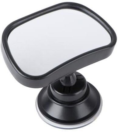 JUMPLAWN Espejo Retrovisor Ajustable para Bebés con Succión Espejo de para Coche Instalación Ventana y Laterales Observa Hijo el Asiento Trasero