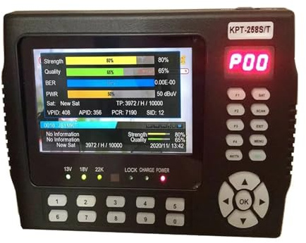 AYJYZHIAG KPT-258S/T HD DVB-S2 DVB-T/T2 DVB-C Combo KPT-258ST+ HD Détecteur de Satellite numérique H.265 vs Kpt716ts WS-6933 ST-5150(KPT-258ST NO AHD)