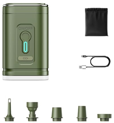 Pompe elettriche per gonfiabili gonfiabili rapidamente sgonfia per piscina galleggianti sacchetti di stoccaggio sottovuoto aria con luce da campeggio aria per materassi gonfiabili