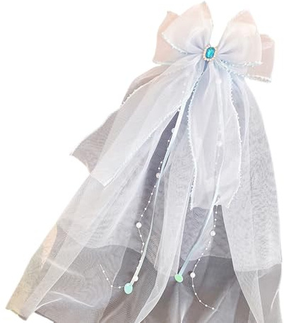Qaonsciug Velo cattolico per comunione con velo per capelli con velo bianco in tulle per Pasqua e matrimonio, comunione, copricapo per ragazze occasioni speciali