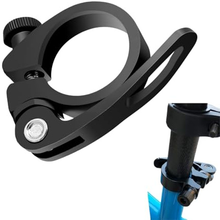 Collier de Selle de Vélo à Dégagement Rapide en Alliage d'Aluminium Léger,Collier de Serrage de Tige de Selle pour VTT et Vélo de Route,Accessoire de Montage Universel