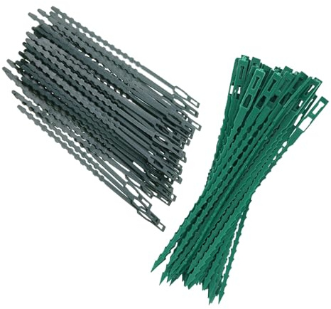 DIYEAH 300pezzi Fascette per Piante da Giardino Flessibili Fascette da Giardino per Piante Rampicanti in Plastica per Alberi Regolabili per Cavi per Arbusti e Giardinaggio
