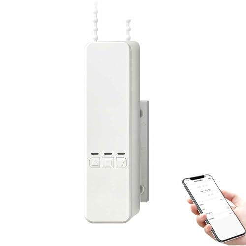 Electric Curtain Motor for Tuya for Zigbee Chain Roller Blinds and Shades, Electric Curtain Motor, 2.4G WiFi App Control and RF Remote, for Roller Vertical Venetian Curtains
