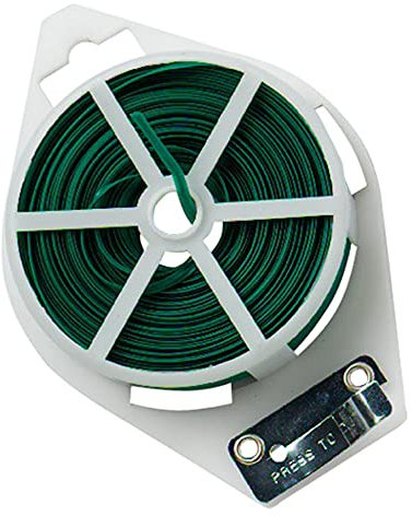 Merriway® BH01222 Plant Twist Ties and Cutter, 50 Metre (165 feet) - Green Plastic