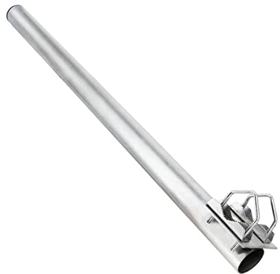PremiumX Balkon-Halter 50cm Ø 42mm Stahl SAT Mast Geländer-Halterung Satelliten-Schüssel Ausleger Mastaufsatz Mast-Verlängerung